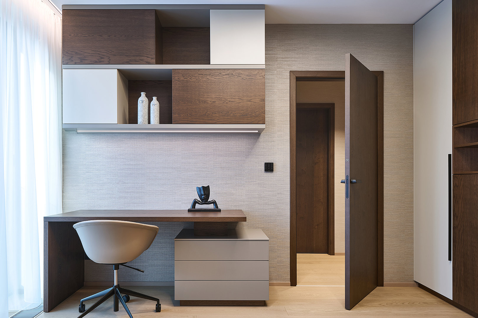 Interior doors with perfectly coordinated materials — HANÁK Nábytek