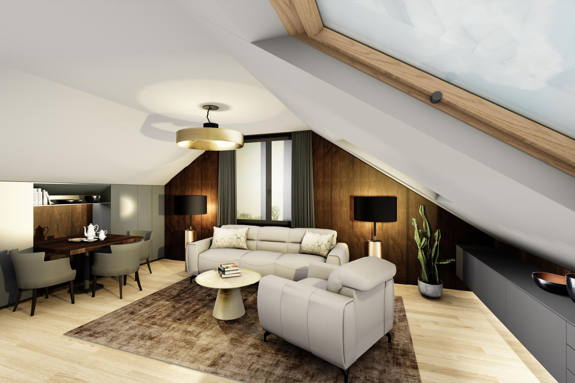 Hanák Interior design Attic