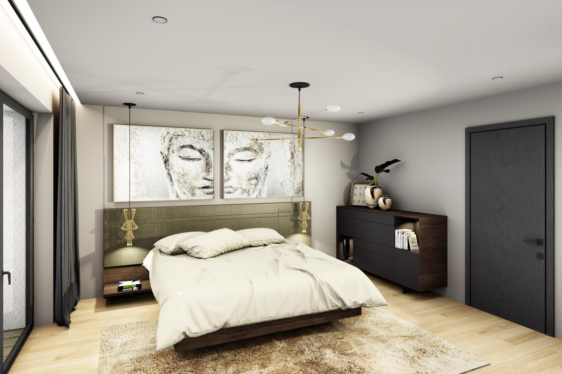 Hanák Interior design Bedroom