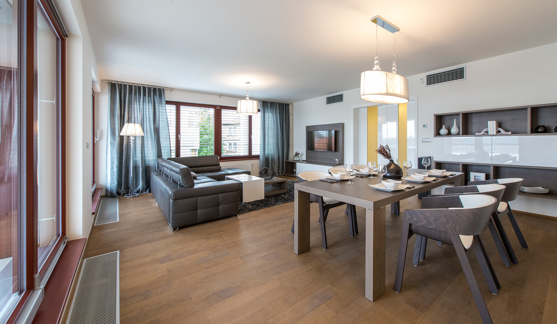 HANAK furniture sample apartment Rezidence Park Nikolajka