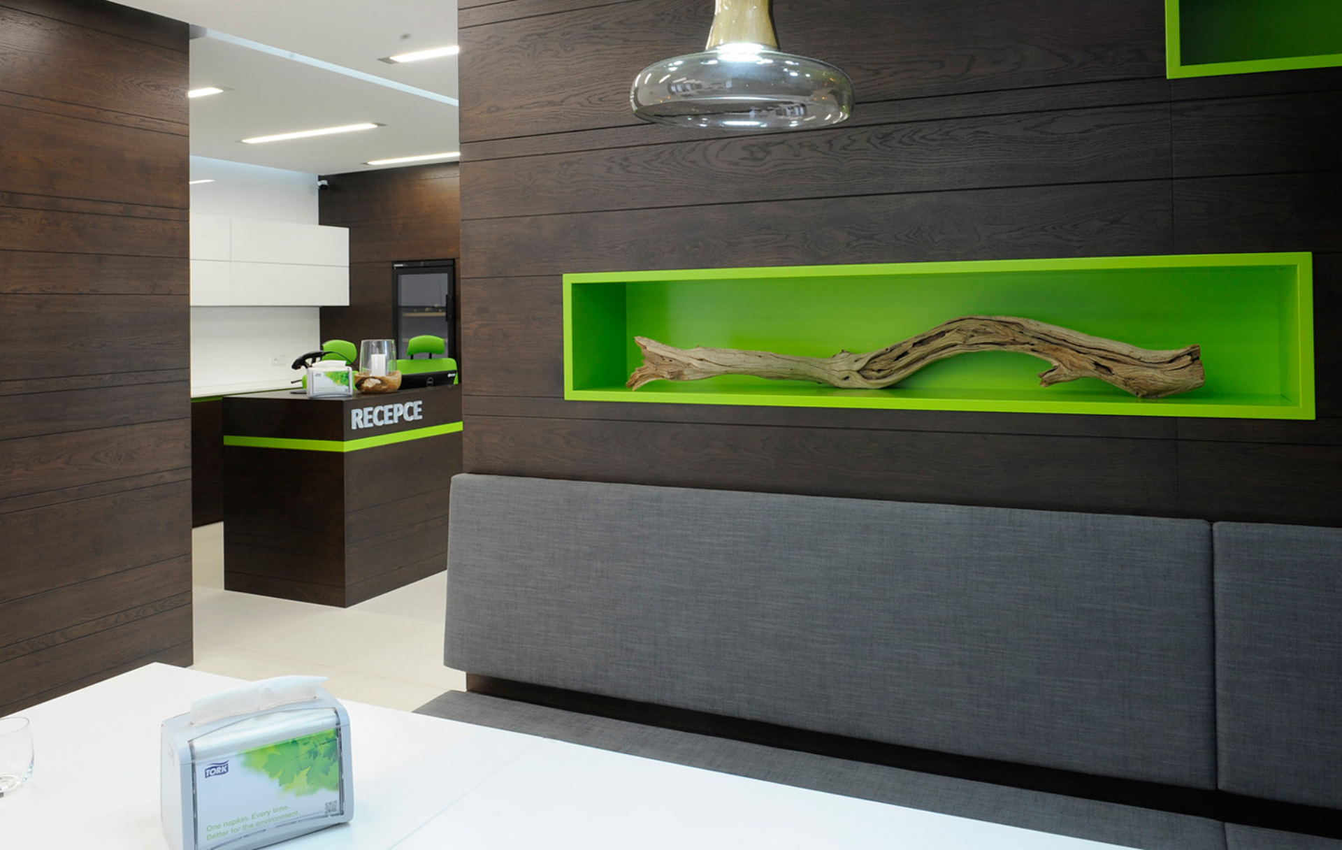 HANÁK furniture for wellness & medical centre reception