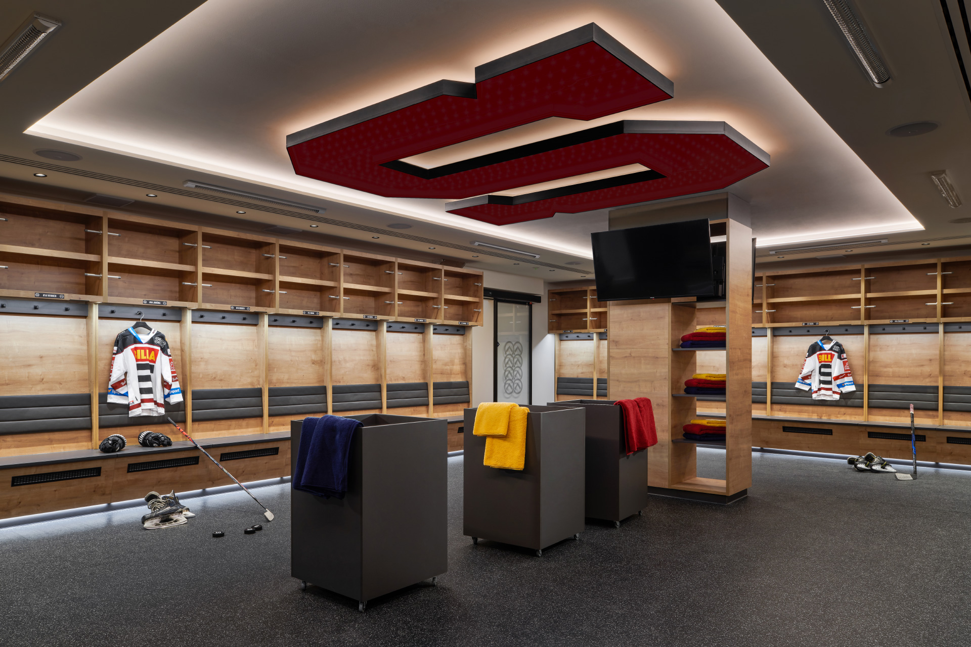 Hanák nábytek modernizace zázemí hokejového klubu