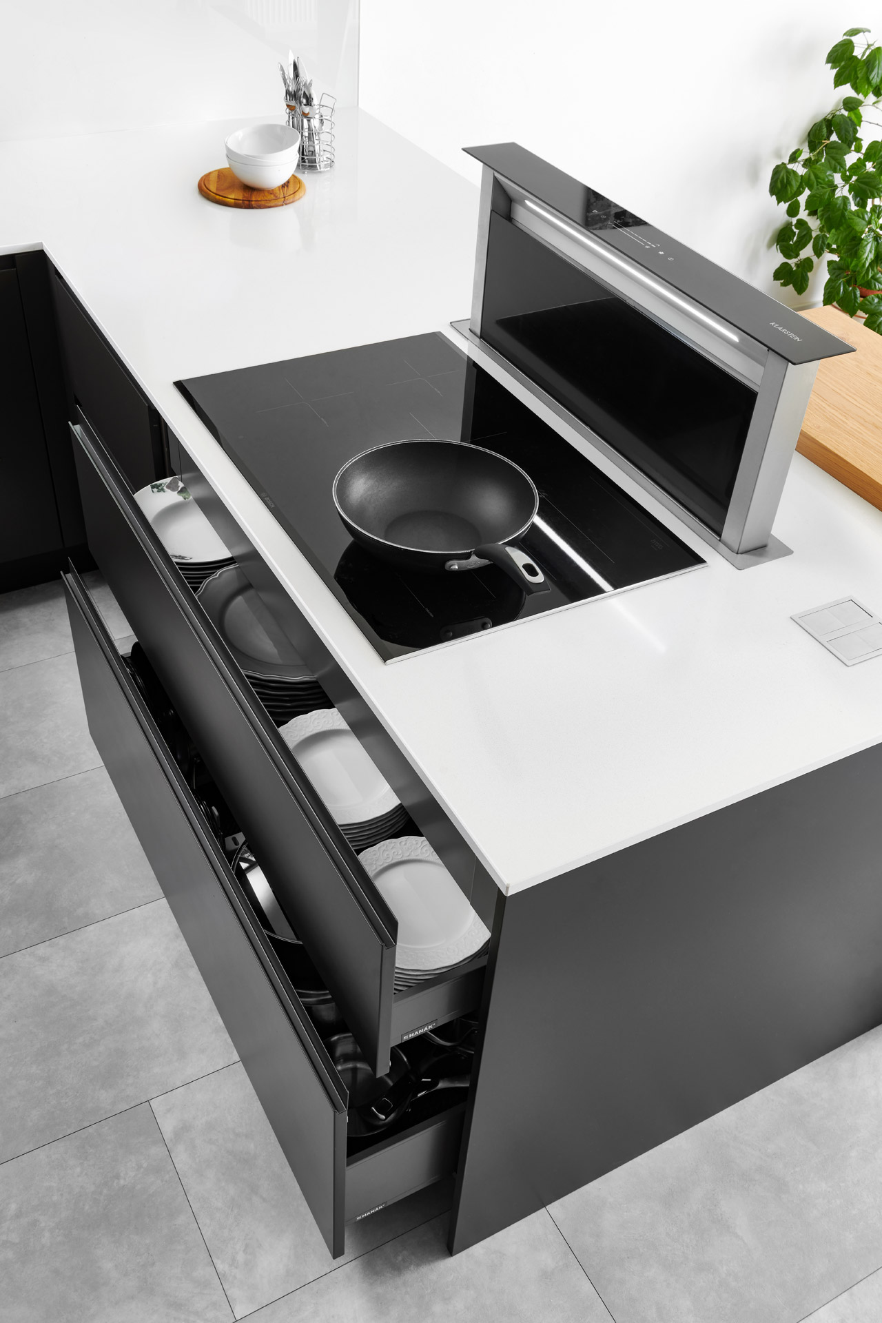 Hanák furniture Modern kitchen SIMPLE Lacquer titanium