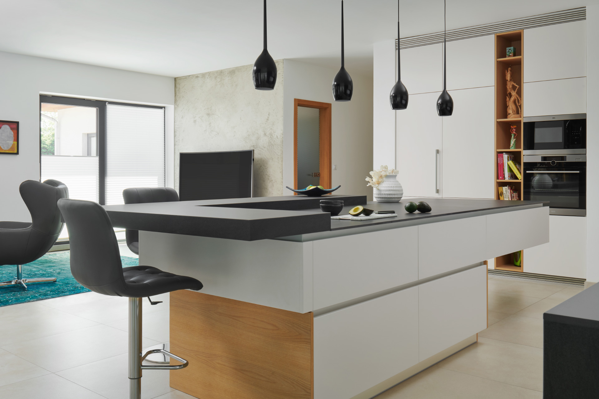 Hanák complete interior Kitchen island