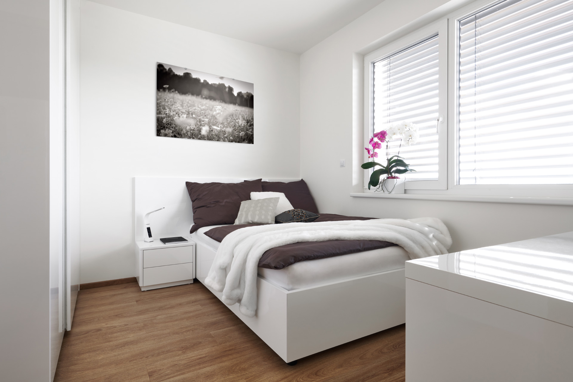 Intérieur Hanák, chambre d'enfant en noir et blanc