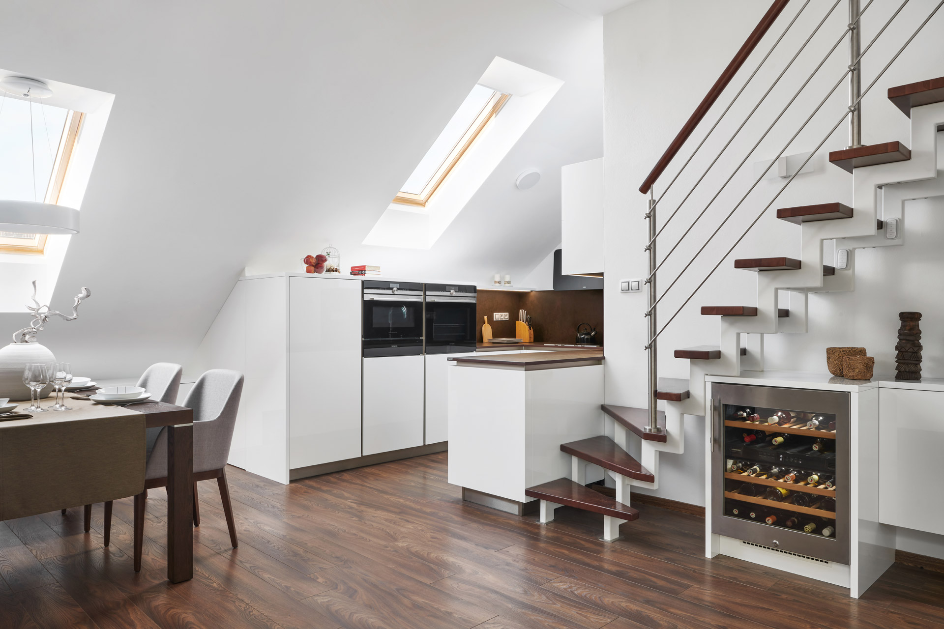 Hanák nábytek Kitchen in duplex housing