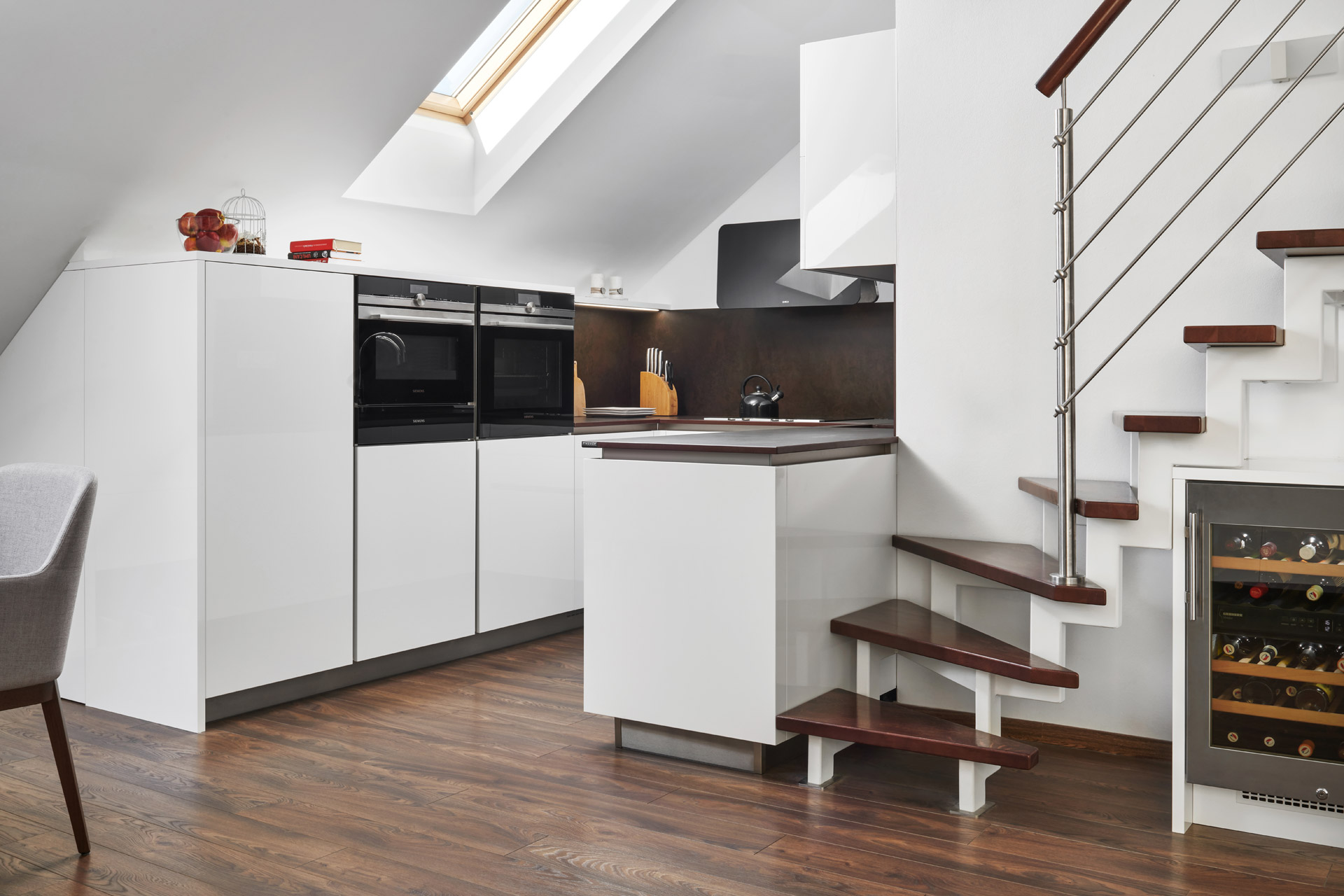 Hanák nábytek Kitchen in duplex housing