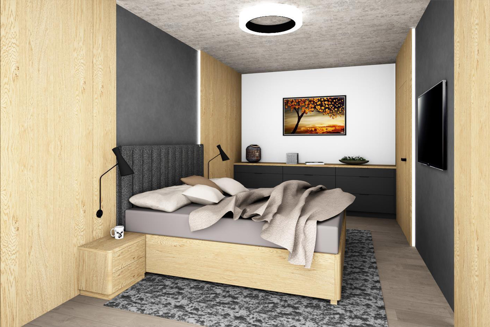 Hanak furniture House interior design Bedroom