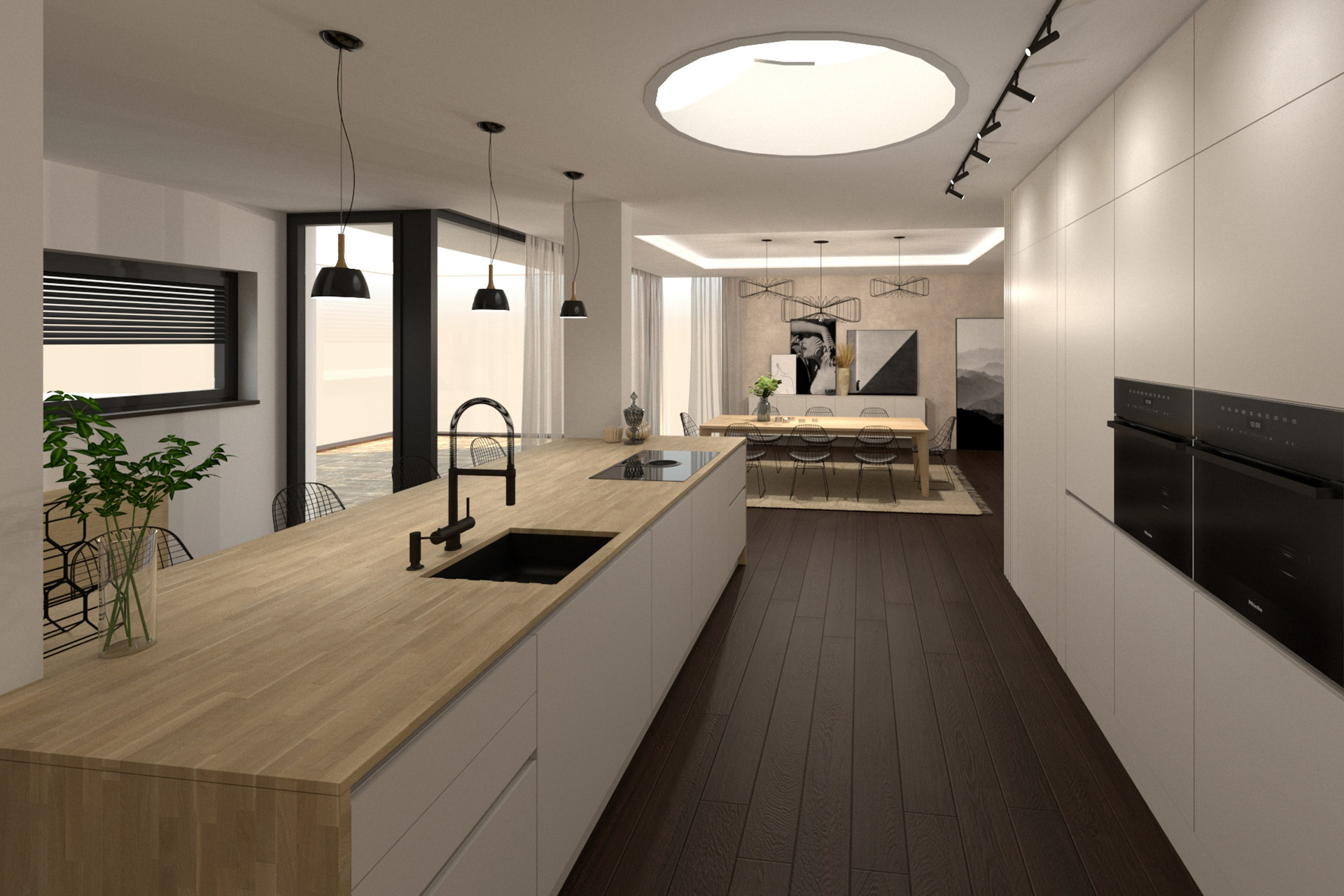 Hanák Návrh moderního interiéru Kuchyně