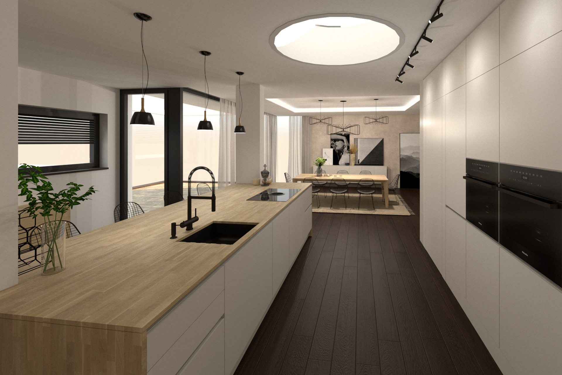 Hanak Modern interior design of the house Kitchen