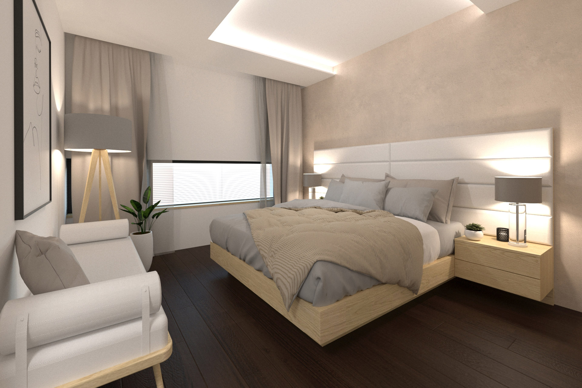 Hanak Modern interior design of the house Bedroom