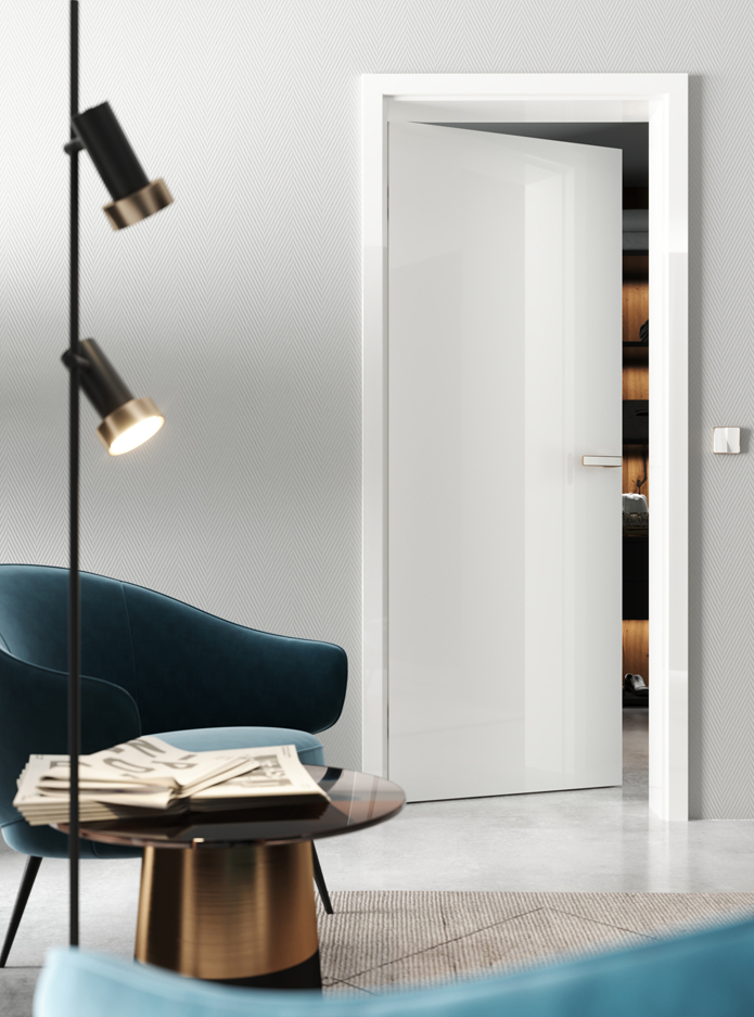 Porte d'intérieur de meuble Hanák MILLENIUM-LITE Porte blanche