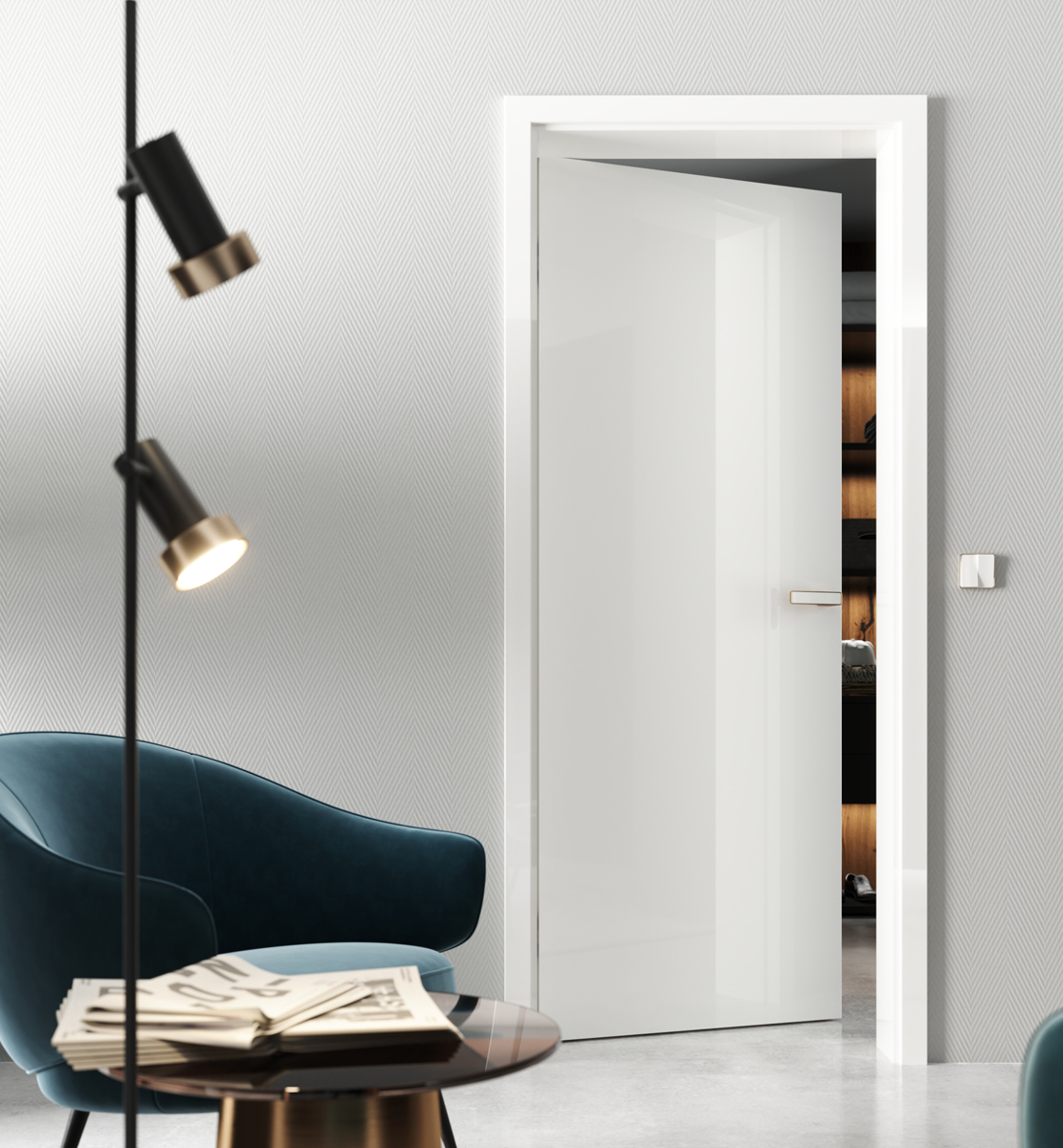 Hanák nábytok interiérové dvere MILLENIUM-LITE Biele dvere