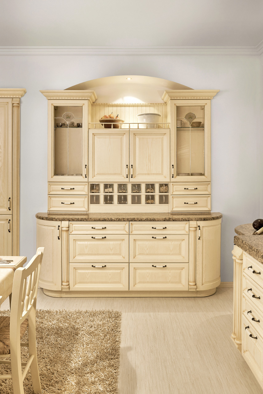 Stylishly furnished HARMONIA kitchen Cream scrubbed ash