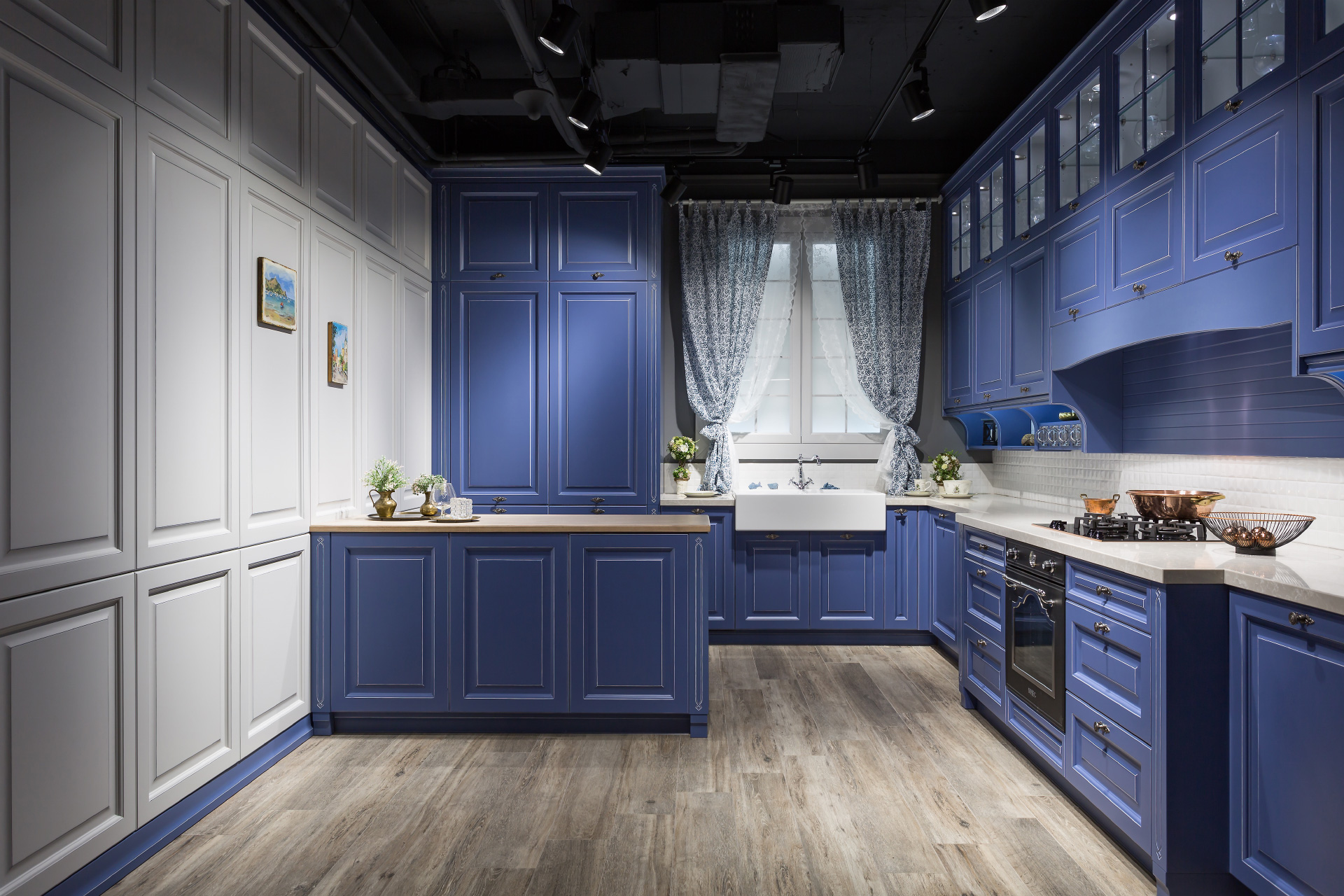 Синяя Кухня В Интерьере