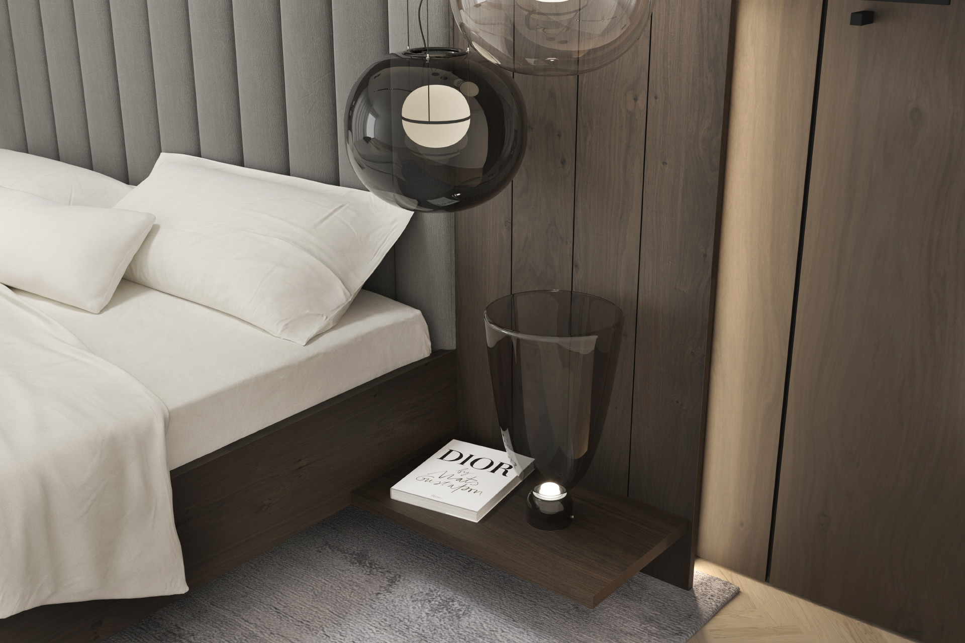 Hanák nábytek Bedside table ALEXA bed