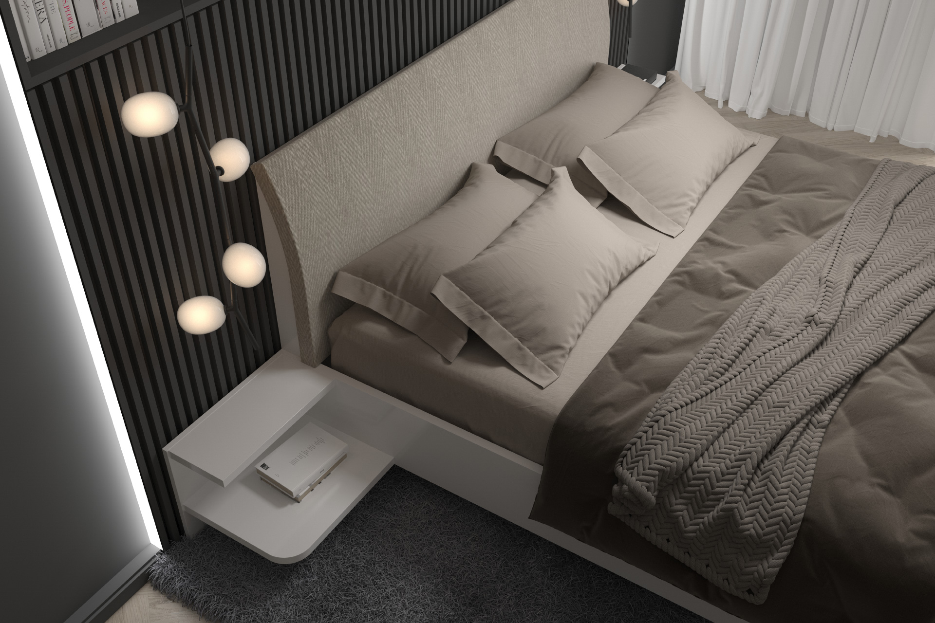 Hanák nábytek DIANA bed Bedside tables