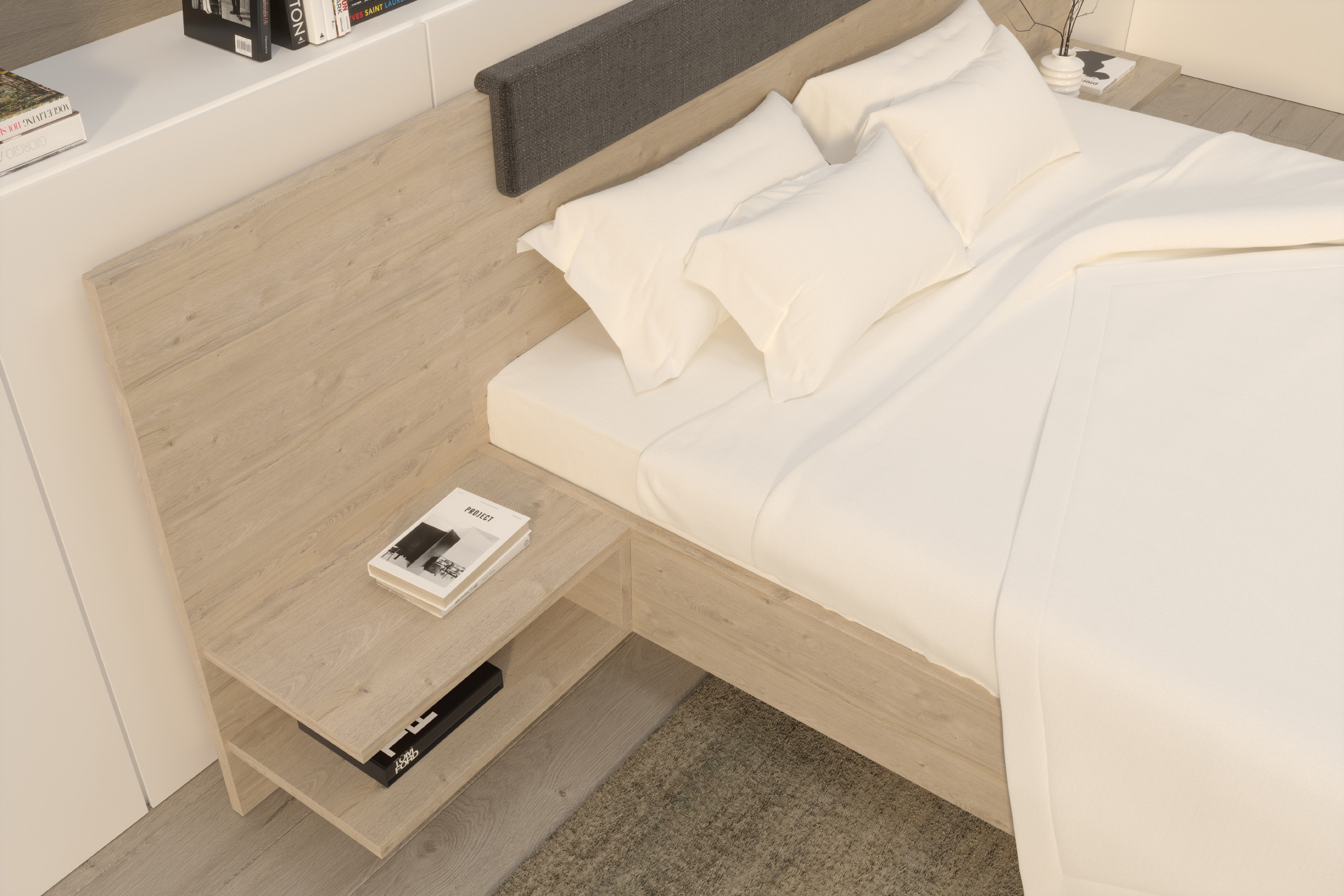 Hanák nábytek EMILY bed Bedside table