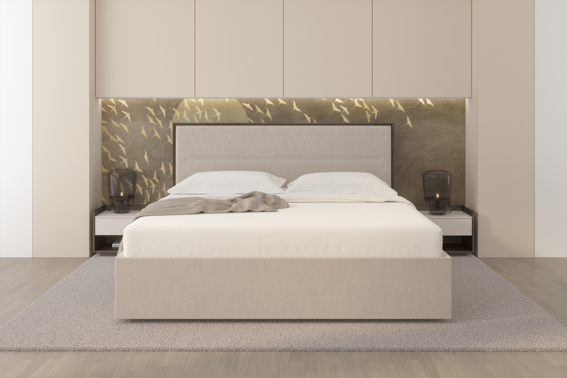Hanák, spálňa MADISON charakteristická precízne spracovaným rámom postele