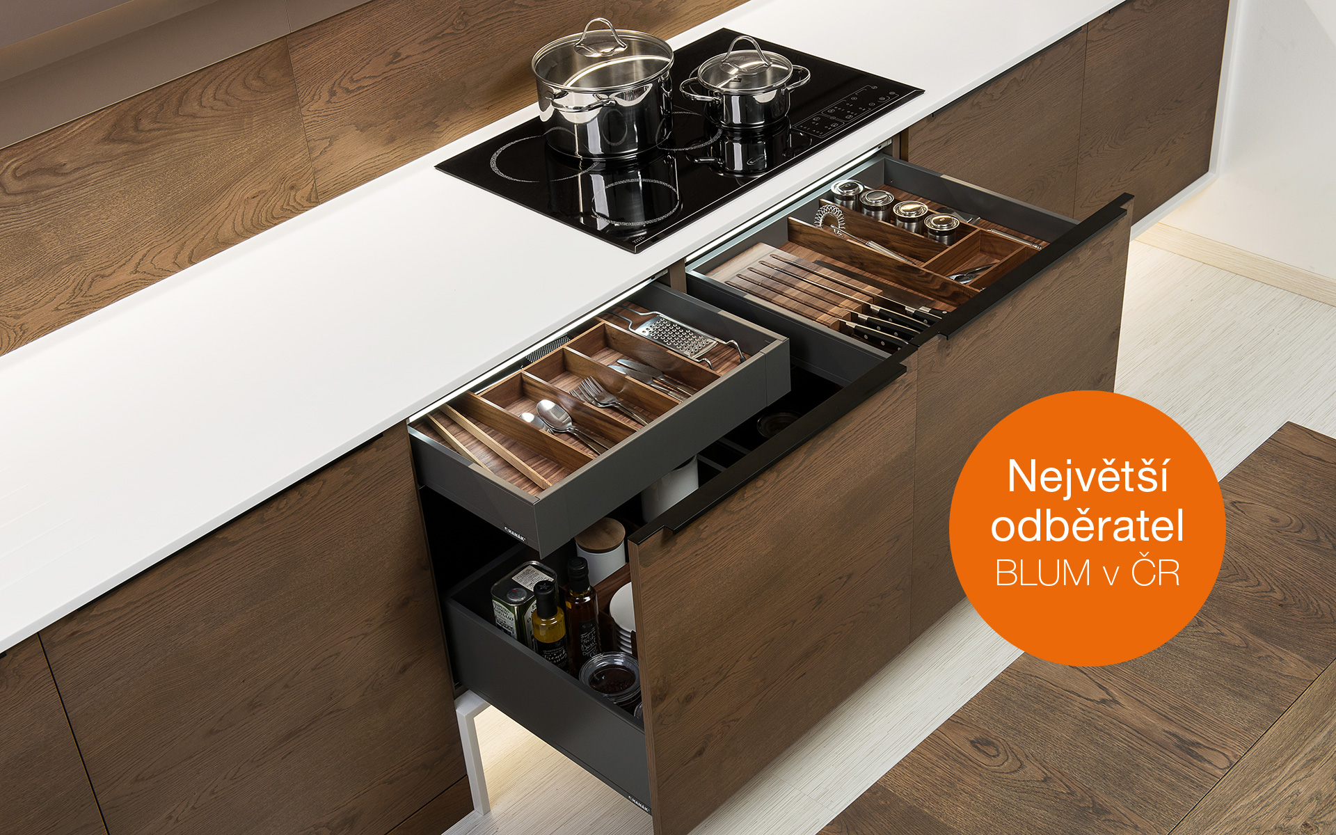 Innovations In Blum Legrabox Drawers In Hanak Kitchens Hanak Nabytek